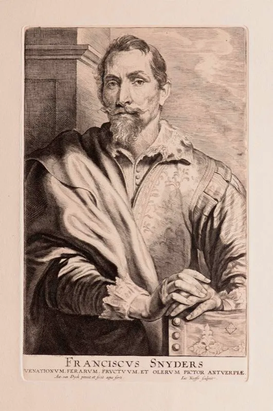 Anton van Dyck (invent y dibuj), Iac Neefs (grab) / Chalcograpie du Louvre
(imprimi) / Franciscus Snyders / Siglo xvii / Grabado en metal / 45,5 x 31,3 cm
 