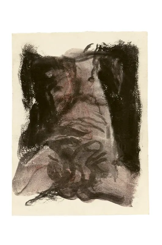 Carboncillo, sanguina y aguada de leo sobre papel / 28 cm x 21 cm 