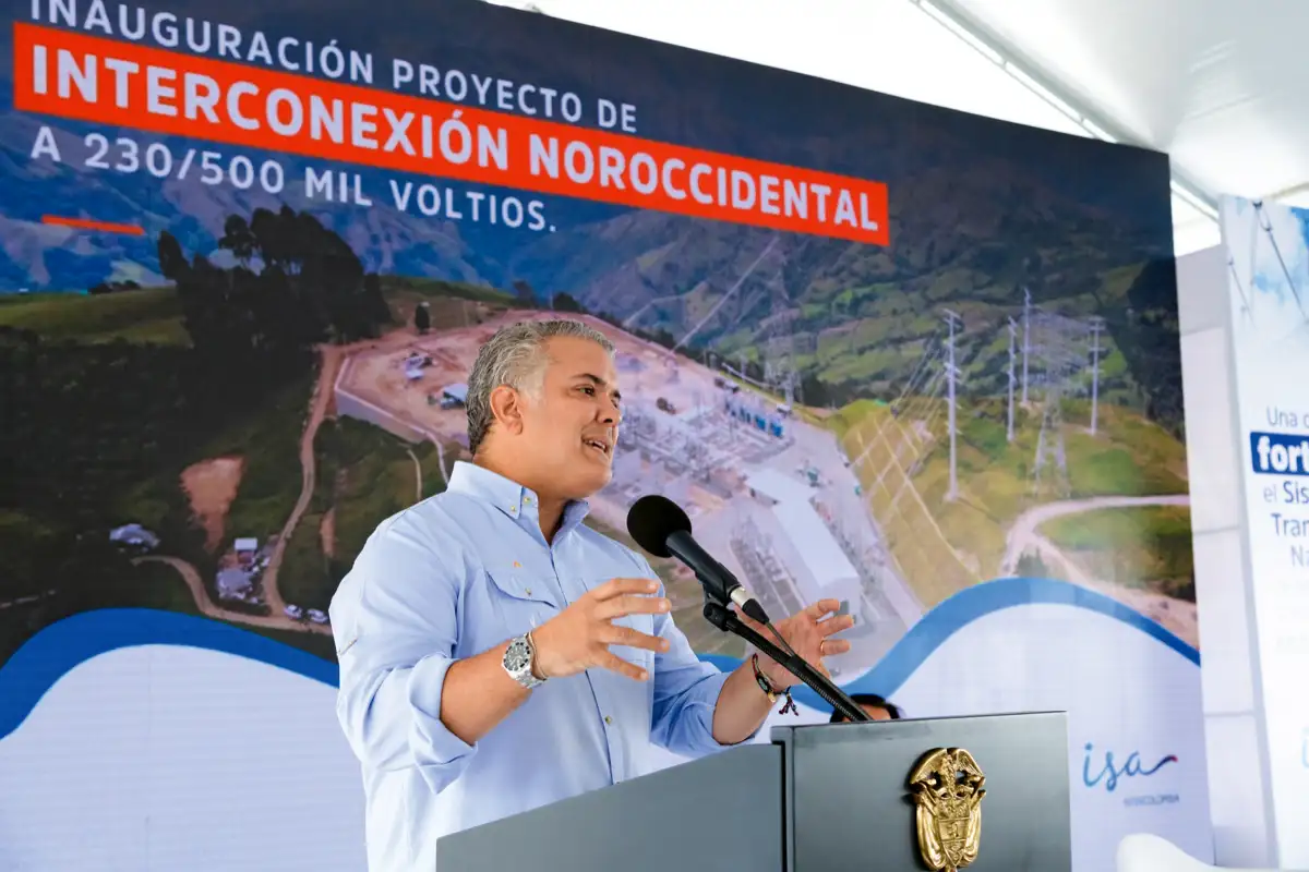 Inauguracin Proyecto de Interconexin Noroccidental 230/500 Mil Voltios ISA Intercolombia. Subestacin de Medelln, Heliconia, Antioquia, 16 de julio de 2021. 